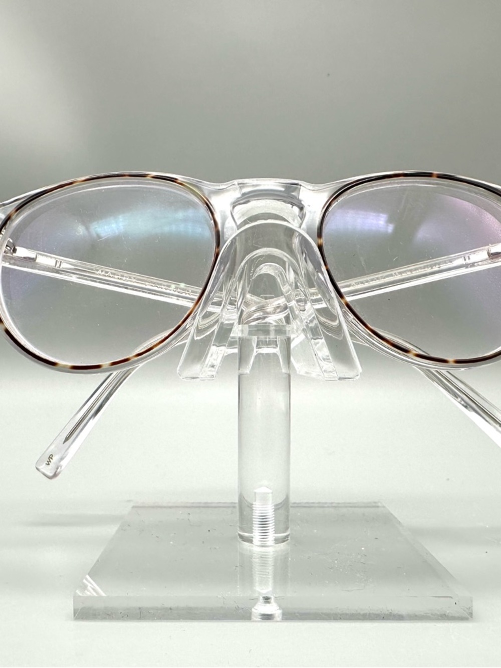 Warby Parker Haskell Crystal Tortoise Round Eyeglasses Frames Clear Acetate